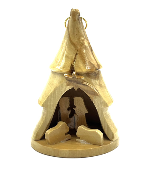 Olive Wood Nativity Scene Ornament Christmas Tree